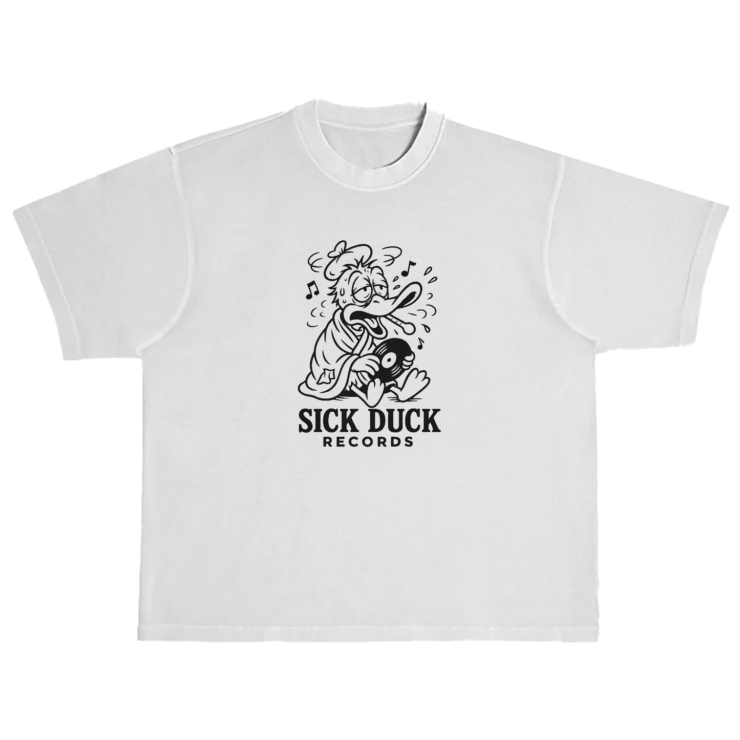 White Logo Tee